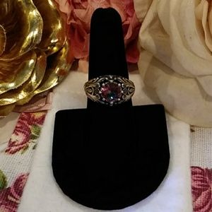 Natural Rainbow Topaz Sterling Silver 💍